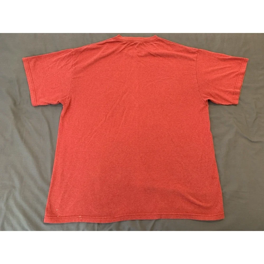 Popeye Sailor Man/Bluto T-Shirt Measures XL Red Cartoon 
